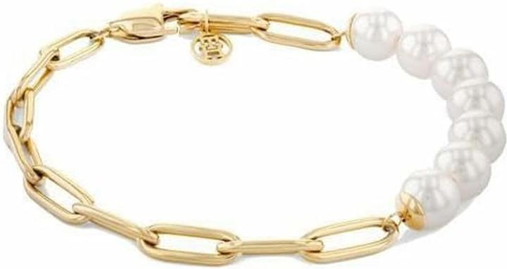 Produktbild Tommy Hilfiger ElegantnÃ­ pozlacenÃ½ perlovÃ½ nÃ¡ramek Orb Pearl 2780770 (Edelstahl)