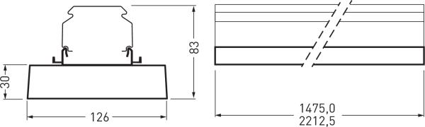 Image du produit Trilux Support d'appareils à LED (121 W)