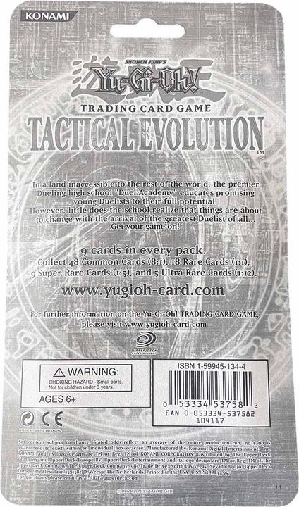 Produktbild Yu-Gi-Oh Tactical Evolution Booster Blister 1st Edition (Sealed) -! (Englisch, Blister Pack)