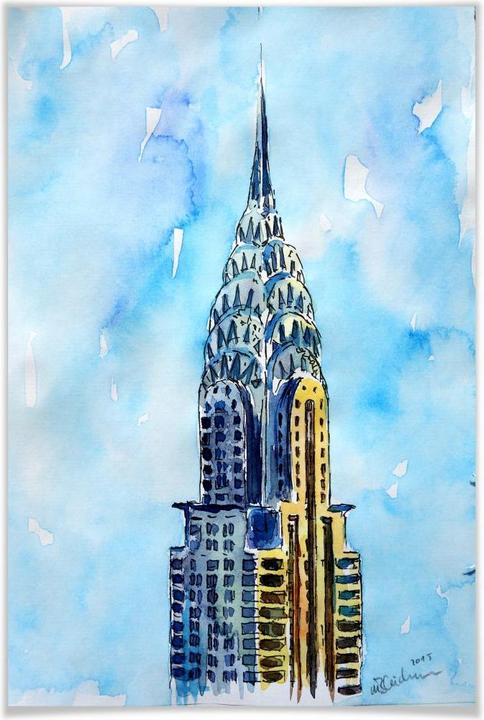 Produktbild Trenddeko Bleichner - Chrysler Building in NYC (60 x 90 cm)