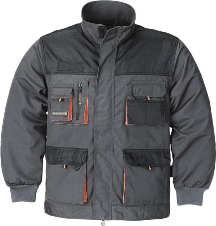 Actual product image Terratrend Men’s jacket size 48 dark grey/black/orange 65 % PES / 35 % cotton (48)