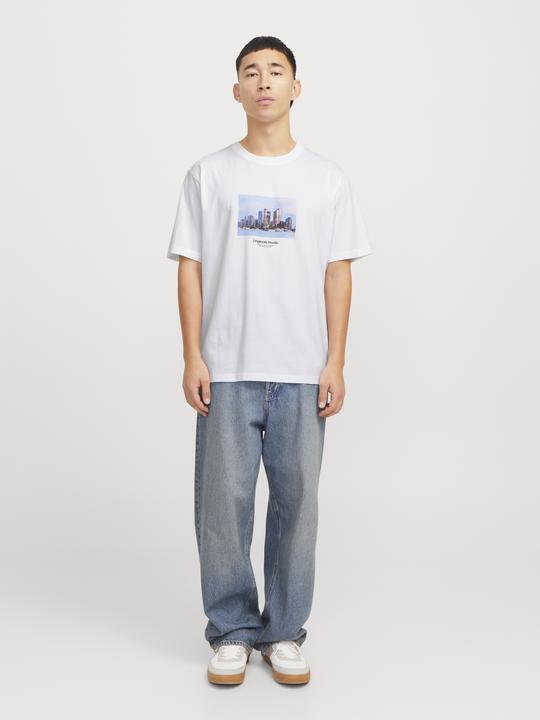 Produktbild Jack & Jones Jorvesterbro Picture Tee Ss Crew Neck Sn (S)