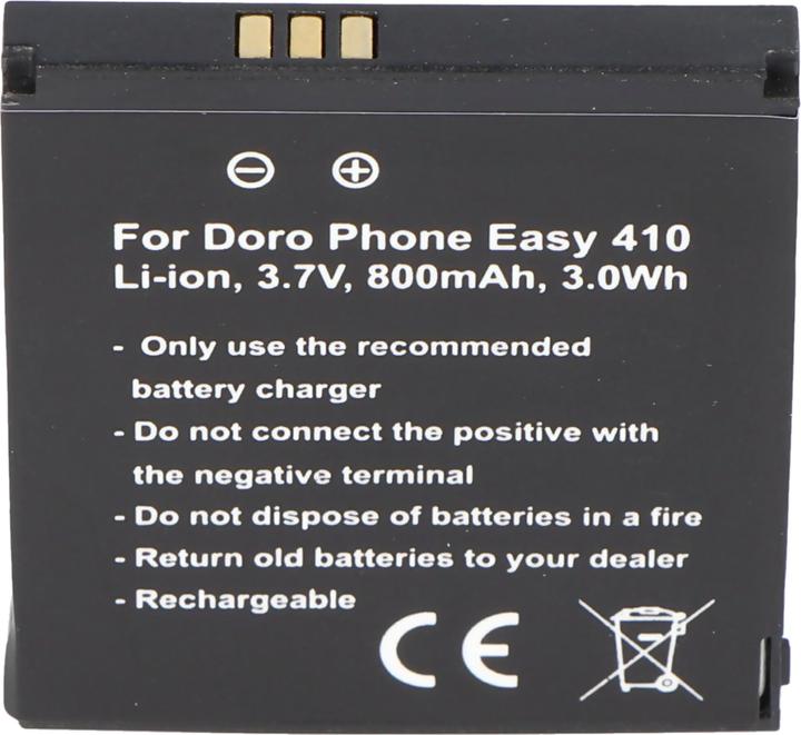 Produktbild Doro Akku PhoneEasy 410, Phone Easy 610, SHELL01A Care Clamshell