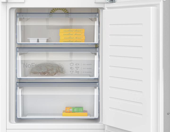 Actual product image Neff N 50, Einbau Kühl-Gefrierkombination mit Gefrierfach unten, 193.5 x 55.8 cm, Flachscharnier, KI7962F (290 l)