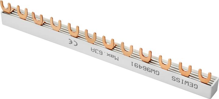 Gewiss GEWI GW96491 Busbar 6 X Mdc 2P (2M) Busbar 4pin L1+N L2+N L3+N