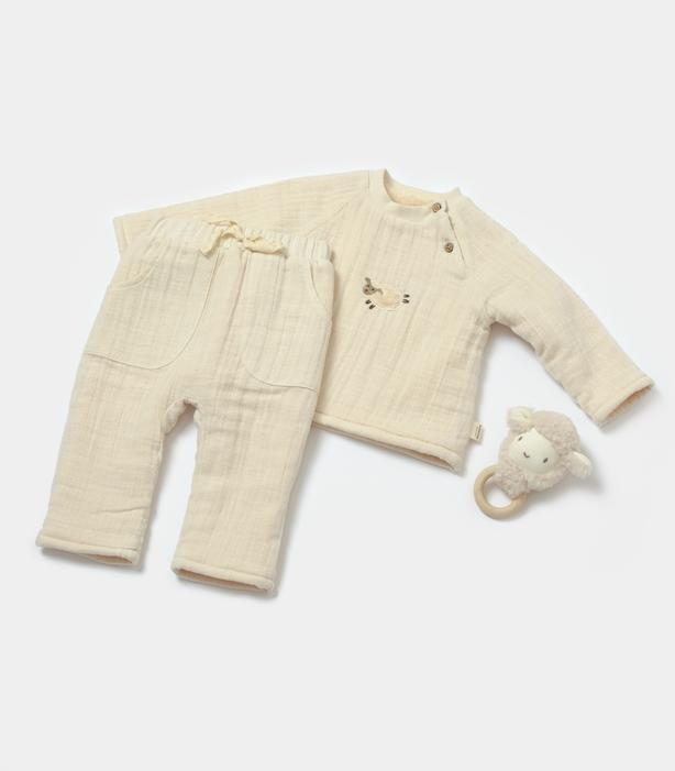 BabyCosy Set aus langärmligem T-Shirt und Hose (68)