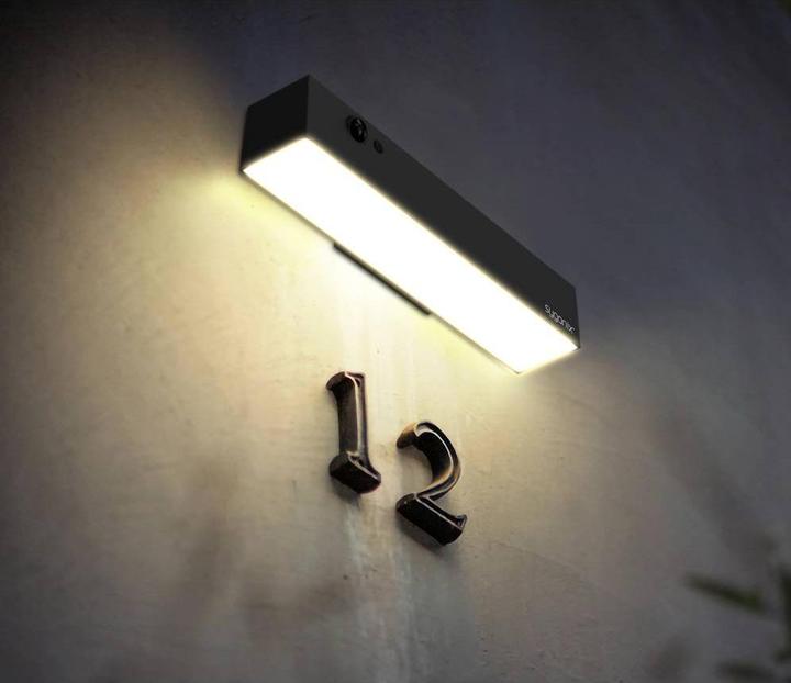 Actual product image Sygonix SY-5801968 Solar outdoor wall light neutral white anthracite grey (1000 lm, IP54)