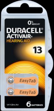 Produktbild Duracell Activair 13 - Hörgerätebatterien (60 Stk., PR48, 300 mAh)