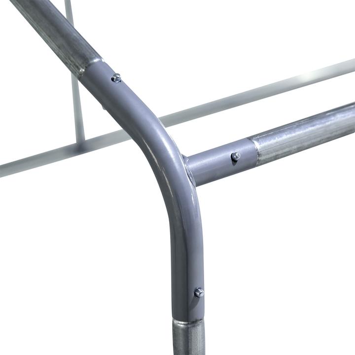 Produktbild PawHut Hühnerstall Stahl, Kunststoff Silber+Grau