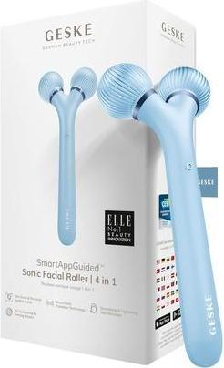 Actual product image Geske Smartappguidedtm Sonic Facial Roller 4 in 1 Device for Face