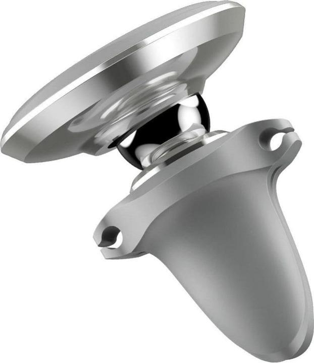 Actual product image Baseus Magnetic Air Vent Car Mount Holder with cable clip (silver)