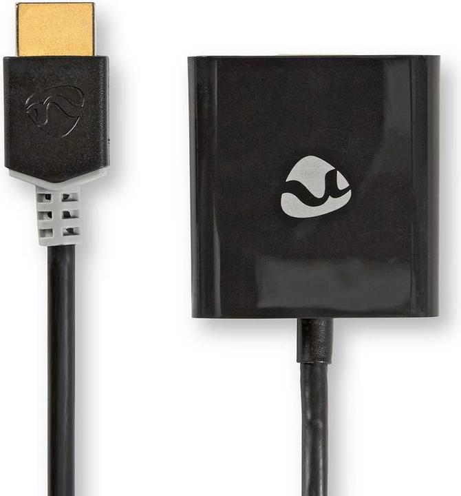 Actual product image Nedis CCBW34900AT02 - Video Cable Adapter (0.2 m, VGA (D-Sub), HDMI Type A (Standard), Female, Male (0.20 m, HDMI)