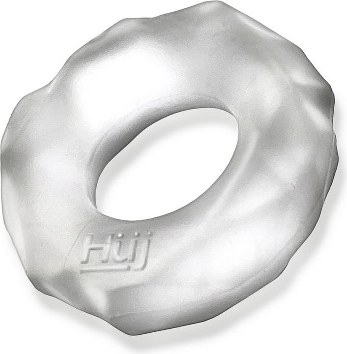 Actual product image Hünkyjunk Fractal - Tactile Cockring - Clear Ice (5 cm)