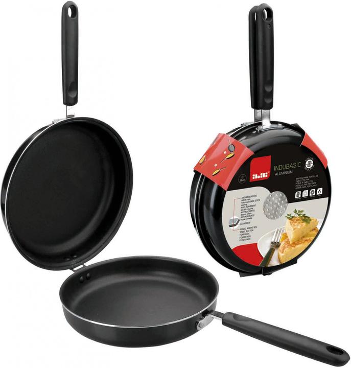 Actual product image Ibili Tortilla pan Indubasic 26 cm Ideal for preparing tortillas and other dishes (Frying pan, Aluminium)