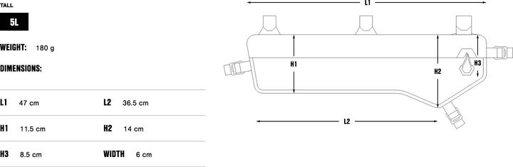 Produktbild Apidura Expedition Frame Pack (5L TALL) (5 l, Rahmentasche)