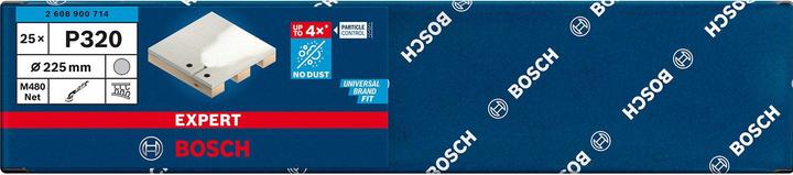 Produktbild Bosch Professional Zubehör EXPERT M480 Schleifnetz für Trockenbauschleifer, 225 mm, G 320, 25-tlg. (320)