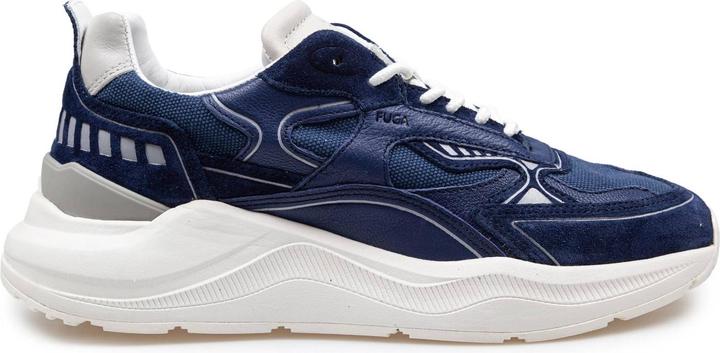 D.a.t.e. D.a.t.e fuga sneakers in fabric and suede color blue