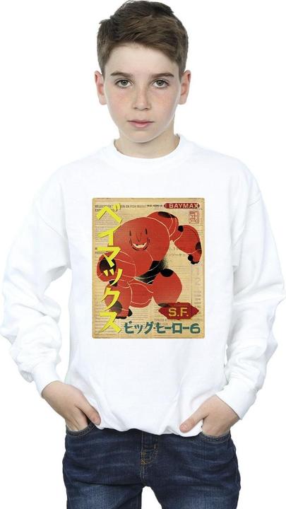Produktbild Disney Big Hero 6 Baymax Baymax Newspaper Sweatshirt Jungen (128)