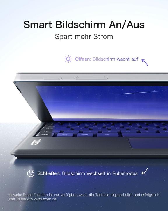 Produktbild Inateck Keyboard Surface 02027 gray (KB02027 gray) (DE, Kabelgebunden)