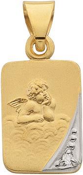 Caroussel Anhänger Schutzengel 7 x 10 mm (Gold)