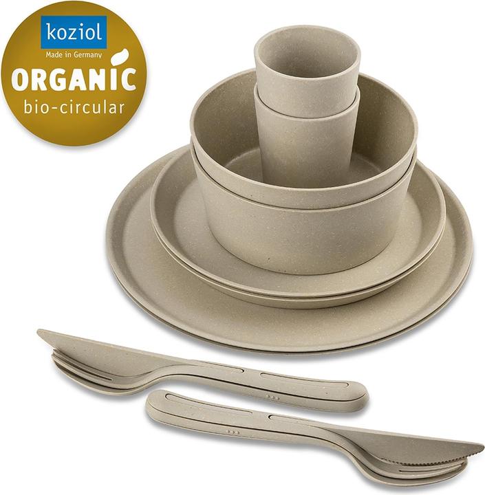 Image du produit Koziol Set de vaisselle 10pcs. sable (10 pièce(s))