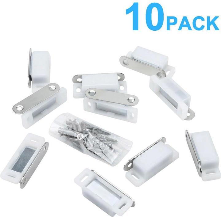 Image du produit Intirilife 10x loqueteaux magnétiques en BLANC