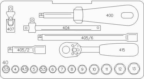 Produktbild Stahlwille Sechskant-Steckschlüsselsatz (3.5 mm, 13 mm)