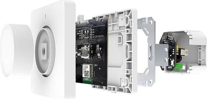 Produktbild Luminea WLAN-Unterputz-Lichtschalter & Dimmer mit Dreh- & Drück-Funktion, App