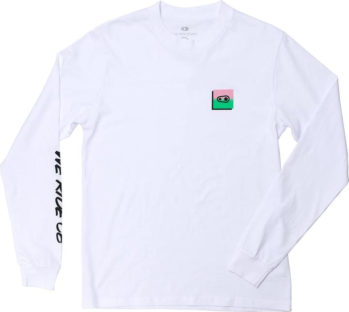 Immagine prodotto Crankbrothers Champions Longsleeve Shirt Uomo, bianco/verde/rosa, M (M)