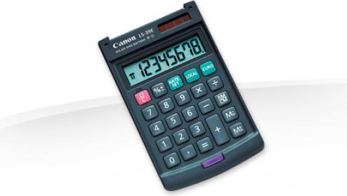 Image du produit Canon Calculatrice de poche LS-39 E, énergie solaire/pile (Piles, Cellules solaires)