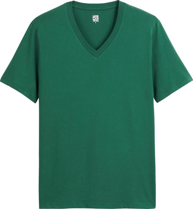 La Redoute Collections T-Shirt mit V-Ausschnitt
