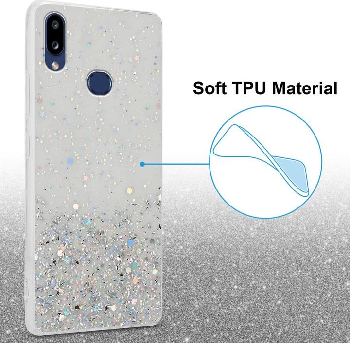 Actual product image Cadorabo TPU cover sparkling glitter (Samsung Galaxy A10s, Samsung Galaxy M01s)
