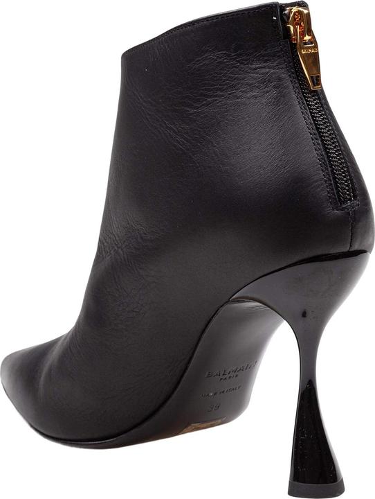 Produktbild Balmain black leather ankle boot (39)