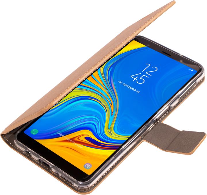 Actual product image Mobiparts Saffiano Wallet Case Samsung Galaxy A7 (2018) Copper (Samsung Galaxy A7 (2018))