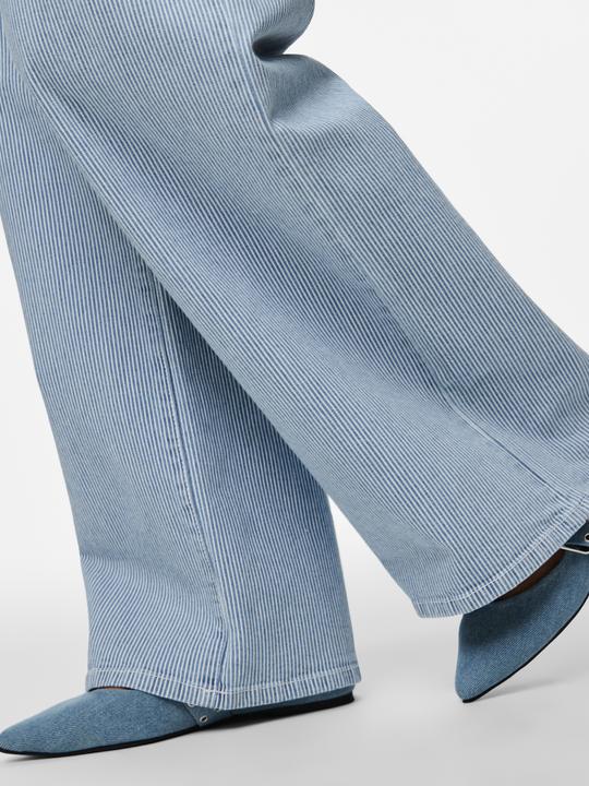 Actual product image Pieces PCBILLO MW GESTREIFTE Wide Fit Jeans (L)
