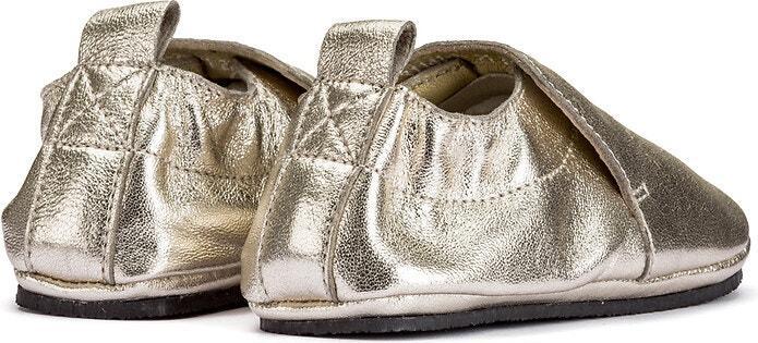 Image du produit La Redoute Collections Pantoufles en cuir doré avec motif étoilé (18)