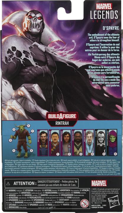 Produktbild Hasbro Legends Series D’Spayre Action Sammelfigur (15 cm) Marvel Cinematic Universe, 2 Accessoires u