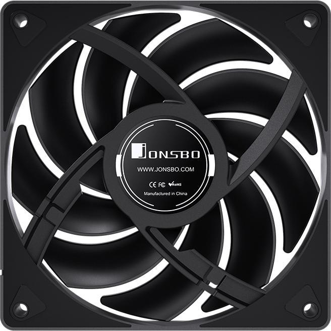 Actual product image Jonsbo CR-3000 CPU Cooler Dual Tower, ARGB - 2x 120 mm, black