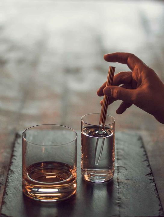 Produktbild Eisch Gentleman Whiskypipette gold (Whisky Steine)
