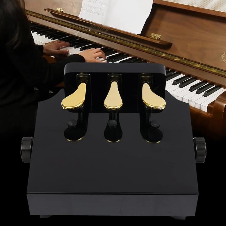 Actual product image Yunrux Klavier Pedalverlängerung für Kinder (höhenverstellbar) (Instrument foot pedal)
