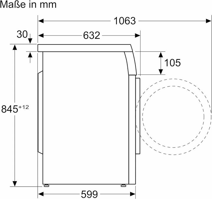 Actual product image Bosch Hausgeräte WUU28T49 (9 kg, Left)