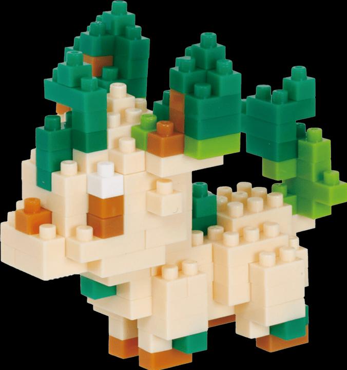 Actual product image Nanoblock Pokémon Leafeon Level 3