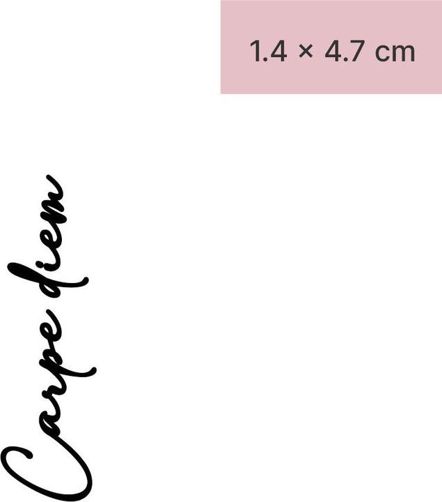 Immagine prodotto minink Tatuaggio temporaneo - Carpe diem