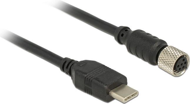 Actual product image Navilock 62940 USB 2.0 C M8 Black Cable Interface/Adapter (1.20 m)