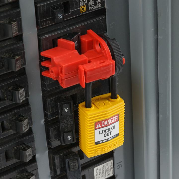 Actual product image Brady SafeKey Compact nylon lockout padlocks