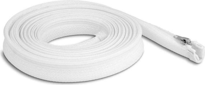 Actual product image Delock Braided hose with zipper heat resistant 3 m x 30 mm white (Cable conduit, 300 cm)