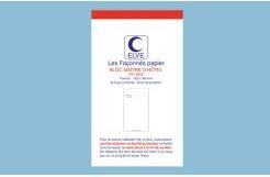 Produktbild ELVE Bloc MaOEtre d'H“tel, 96 x 165 mm, 50 feuillets dupli