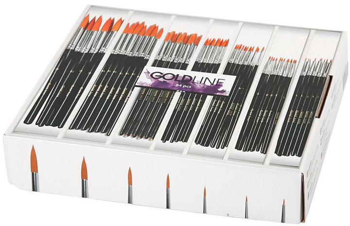 Creativ Company Ronde Penselen - 7 maten, 84st. (7 mm)