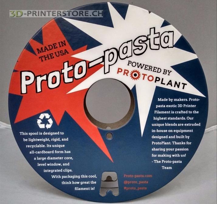 Actual product image Proto-pasta Filament HT PLA 2.0v Iridescent Ice 0.5kg 2.85mm (PLA, 2.85 mm, 500 g, White)