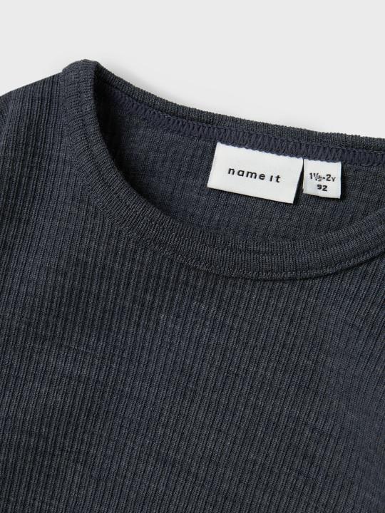 Actual product image Name it Nmnwax Wool Rib Ls Top Noos (104)